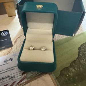 Elegant Silver Stud Earrings